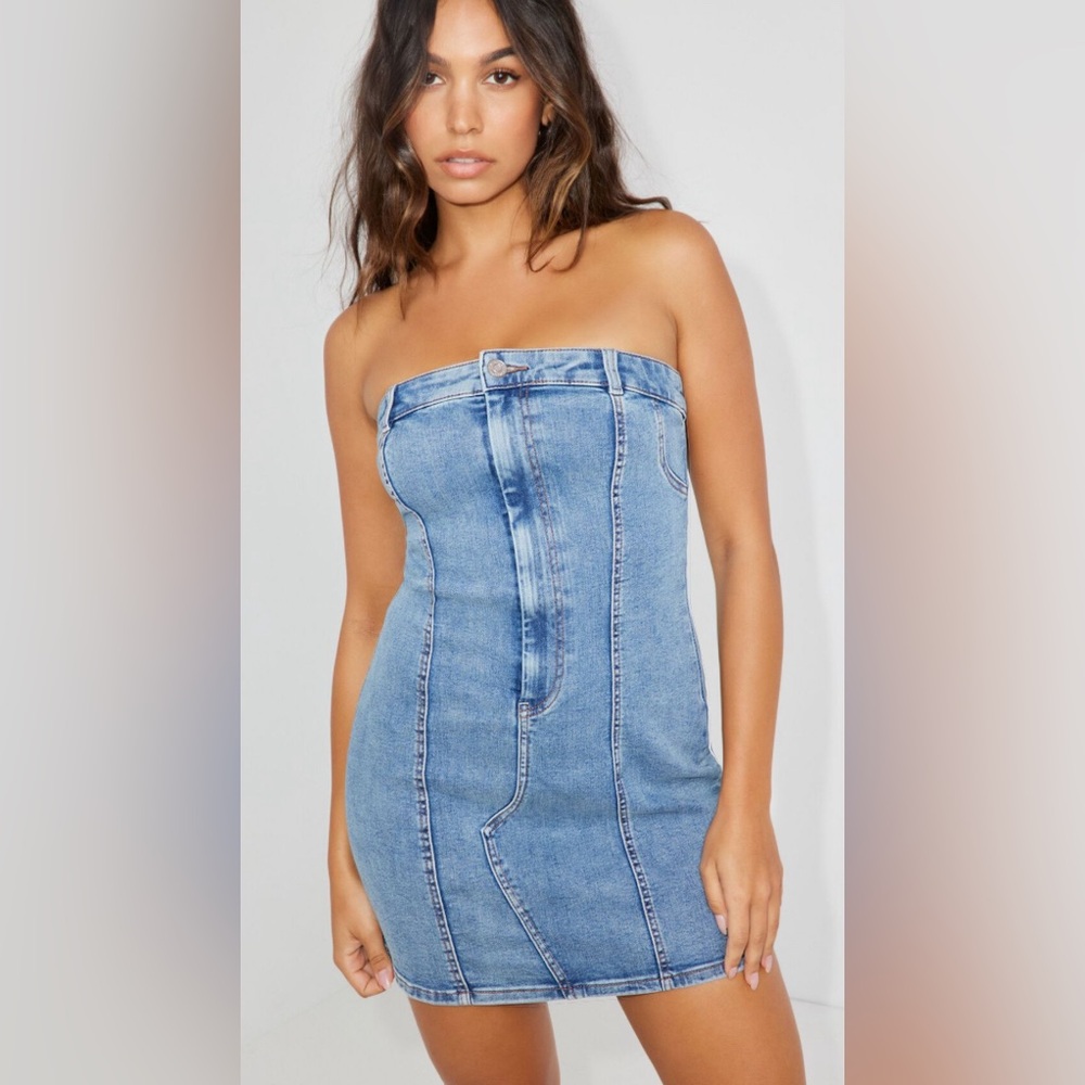Garage Denim Tube Dress NWOT
